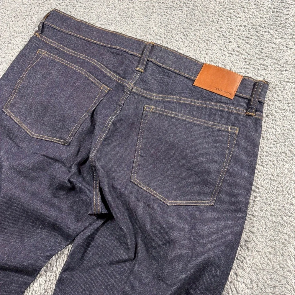 NWT J Crew 1040 Athletic KURABO Premium Japanese Fabric Jean Dark‎ Blue - 36x34
